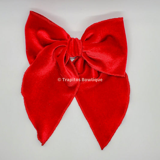 Ballerina Bow Rojo / Terciopelo