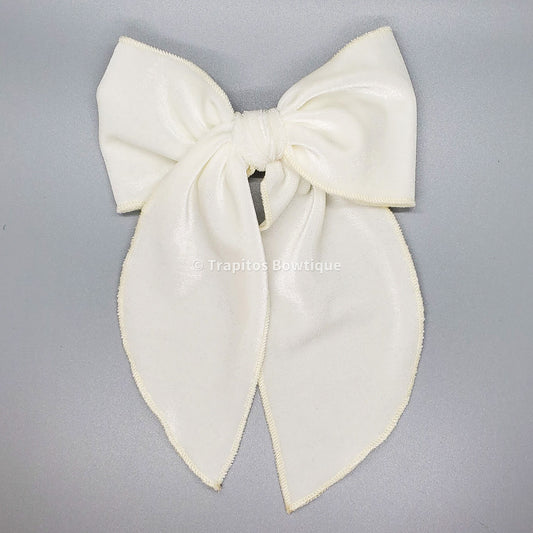 Ballerina Bow Beige / Terciopelo