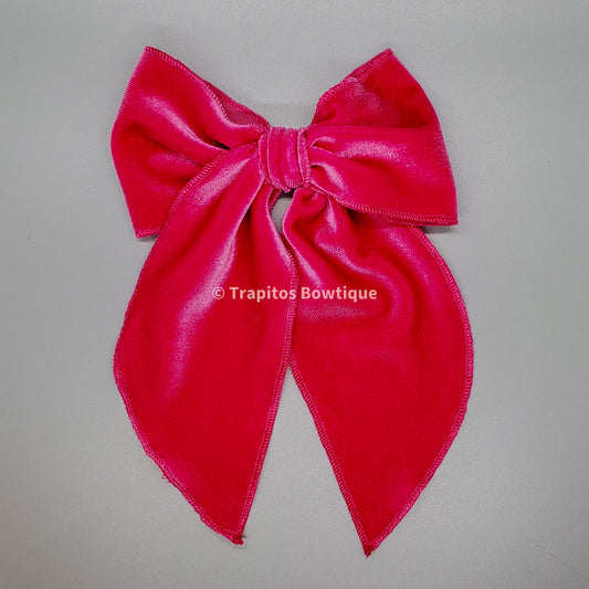 Ballerina Bow Fushia / Terciopelo